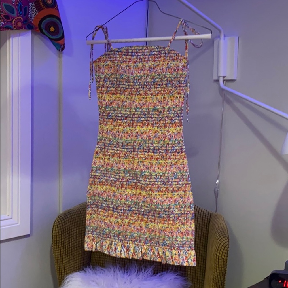 Beautiful rainbow body con dress